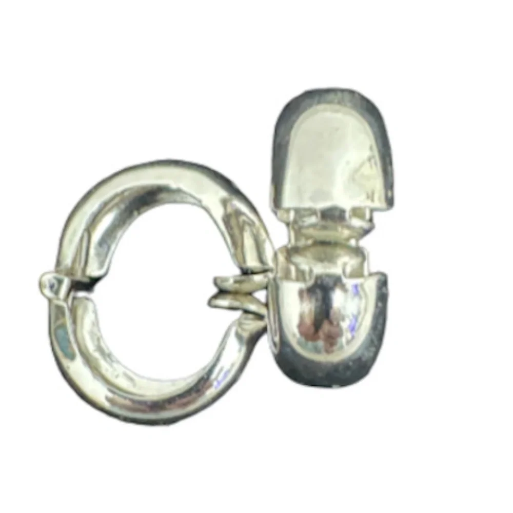 Vtg 80s Silver Tone Clip On Earrings